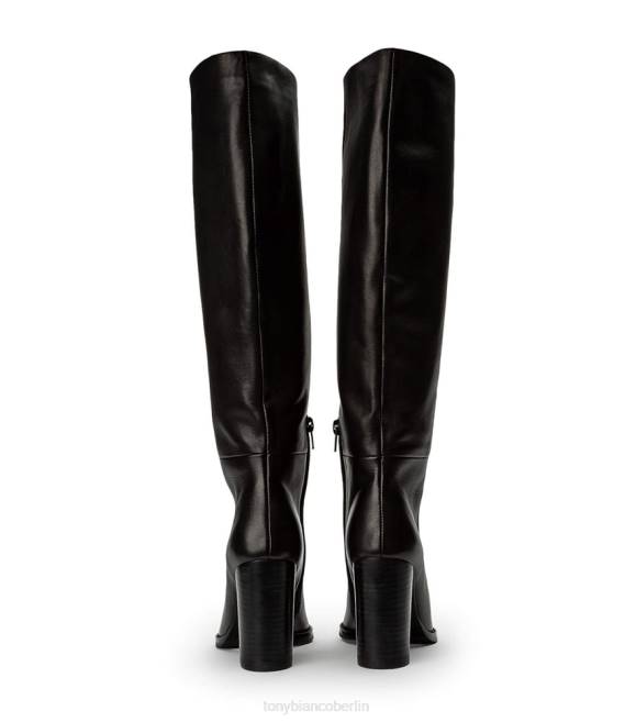 kniehohe Stiefel| de Tony Bianco Frauen Skyla-Kalbsstiefel schwarze Komo 4624449